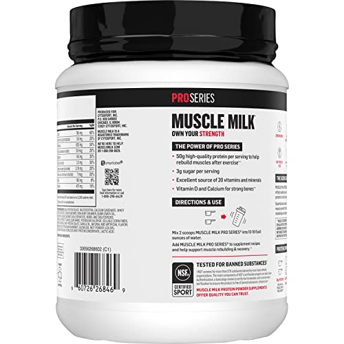 Muscle Milk Pro Series Protein Powder, Strawberry, 2 Pounds (Pack of 1) - Image 4