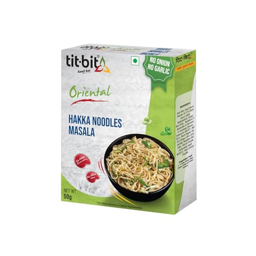 Image of Tit-Bit Noodles Masala Mix No Onion, No Garlic - Pack of 5 (250g). Perfect Magic Seasoning Mix for Tasty & Healthy Hakka Noodles Quick & Easy Cook in Minutes It is an All-in-One Multipurpose Seasoning