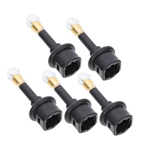 Mikikit 5Piezas Adaptador De Audio Digital Óptico De Conector De Audio Femenino Compatible con Spdif Conector De Audio Digital