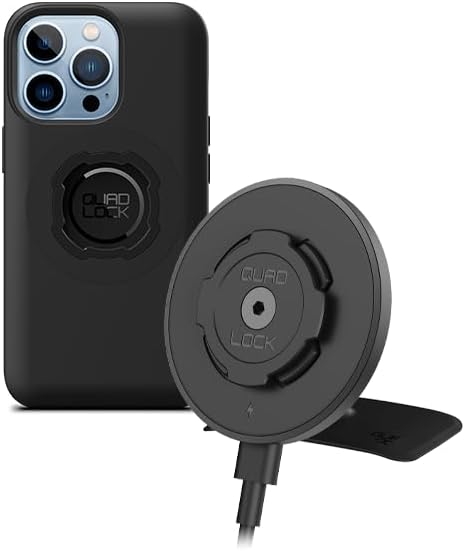 Adhesive Dashboard/Console Car Phone Mount Kit with Wireless Charging Head and MAG iPhone 13 Pro Case