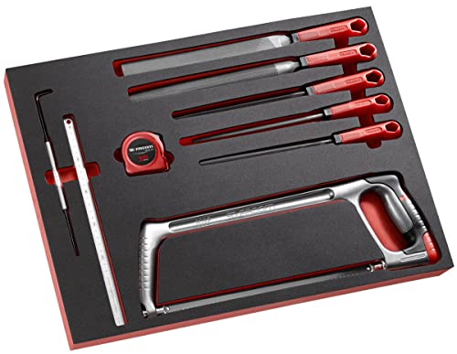 FACOM Module Mousse Scie à Métaux, Mètre à Ruban, Limes - Adapté aux Servantes CHRONO, JET, CHRONO XL, JET XL et JET+ - Matériau Robuste et Durable -...