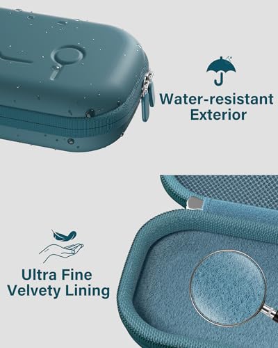 Image of ProCase Stethoscope Case for 3M Littmann Classic III & Cardiology IV -Teal | Hard Protective Carrying Bag Fits MDF, ADC, Omron Stethoscopes, Medical Storage Organizer for Nurses & Nursing Students