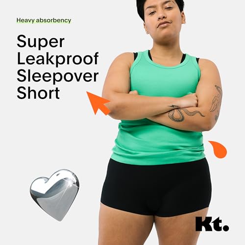 KNIX Kt Super Leakproof Sleepover Short - Period Underwear for Teens - Breathable Fabric2