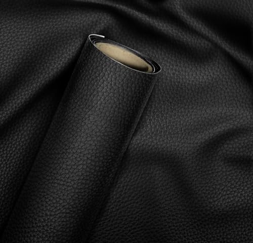 VViViD Bycast65 Black Matte Correct-Grain Faux Leather Marine Vinyl Fabric (1.49ft x 54
