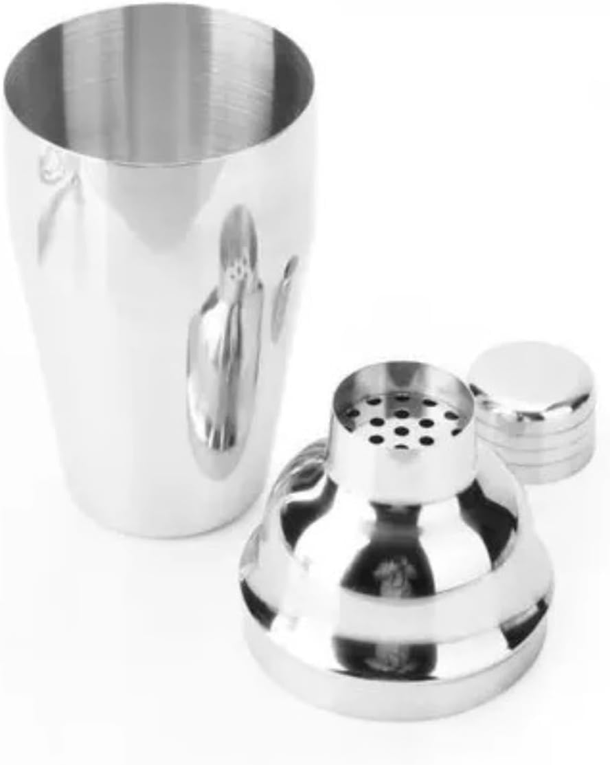 Set de Cóctel 7 Piezas de Acero Inoxidable con Soporte Expositor, Kit de Barman Completo 550ml para Home Bar y Fiestas | Set de Mixología Profesional para Principiantes y Expertos