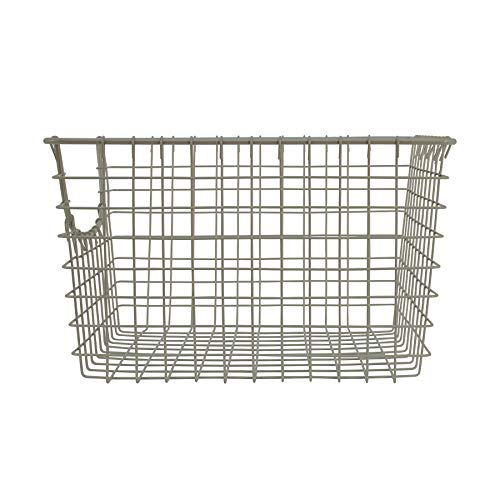 Spectrum Diversified Scoop Wire Storage Basket, Medium, Satin Nickel, 2-Pack #TOP2