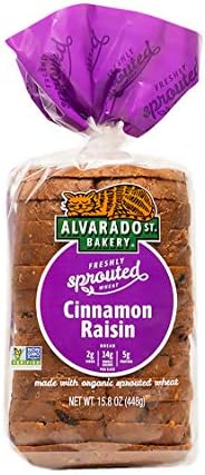 Alvarado Street Bakery Bread - Organic Sprouted Wheat Cinnamon Raisin Bread - No GMOs (Cinnamon Raisin, 2-Pack)
