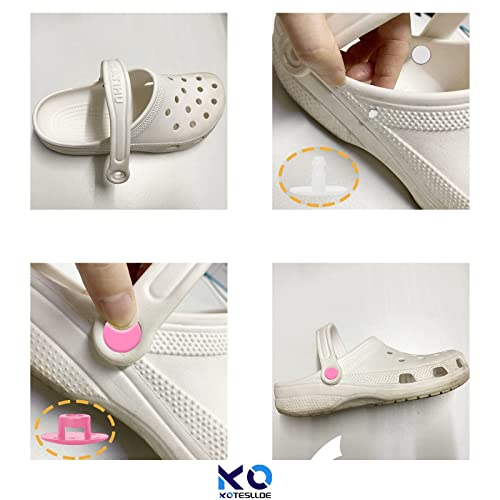 KOTESLLOE 8 PCS Croc Rivets Replacement, Croc Buttons for Shoes, Croc