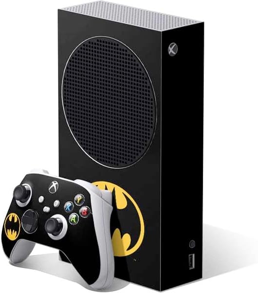 Skinit Decal Gaming Skin Compatible with Xbox Series S Bundle - Officially Licensed DC Comics Batman Movie 1989 Logo Design