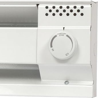 Cadet Single Pole Built-In Thermostat Kit for Electric Baseboard Heaters (Model: BTF1W), 22 Amp, White