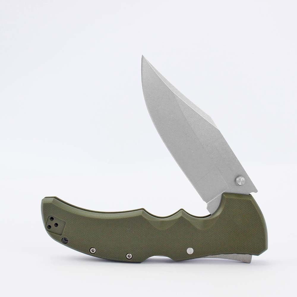 Joa klappmesser edc taschenmesser scharfe groß, Klappbar g10 Grün, edelstahl S35VN klinge, Outdoor messer Jagdmesser, survival messer einhand, Camping tragbare messer
