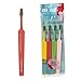 Produktbild TePe Colour Compact Toothbrush, Extra Soft, Mixed Pack, 4pcs, toothbrush for older kids and adults with a small brush head, ensures gentle cleaning with extra soft filaments