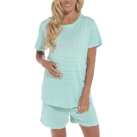 A2Z Ladies Maternity Striped Pyjamas Set Cover