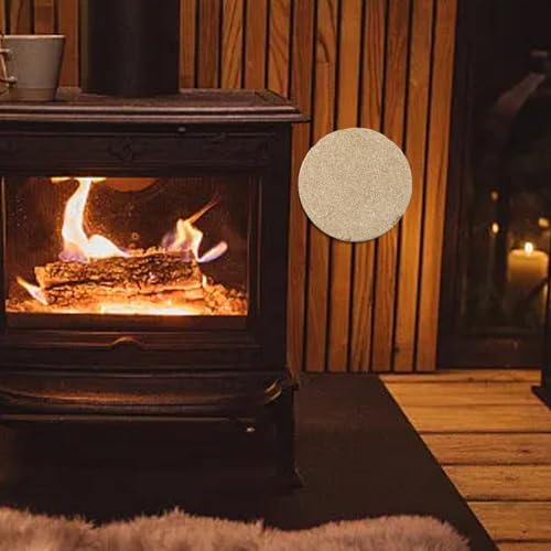 Tablero de vermiculita resistente al calor para aislamiento térmico en estufas y chimeneas, incluye cubierta de orificio de chimenea para un ajuste seguro (130 x 50 mm)
