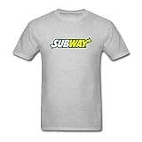 ZHENGXING Men's Subway Logo Catering T-Shirt M ColorName Short Sleeve