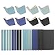 PATIKIL 14x10 Buchbindetuch, 8 Stück Buchumschlag Buchbindetuch Buchbindetuch für Buchbinden Buchkunst Nähen DIY Handwerk, Schwarz/Blau/Hellblau/Grün