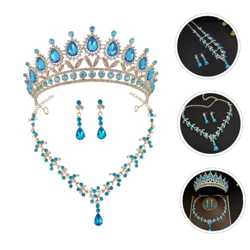 Conjunto de joyas de boda para mujer de UPKOCH con collar vintage 5