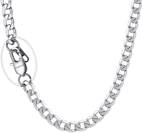 PROSTEEL Men Chain, 5/6/9/13MM Cuban Necklace, 14/18/20/22/24/26/28/30", 316L Stainless Steel/Gold Plated/Black (Send Gift Box)
