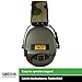 Sordin Pro-X LED Ear Muffs - 75302-X-07 - Active and Electronic Ear Defenders w/Camo Headband - Gel Pads - Olive
