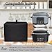 CouldyCasi Dust Cover for 8.5 Quart Slow Cookers Heavy Duty Waterproof Dust Multi-Cooker Cover Case Compatible with Ninja MC1001 Foodi PossibleCooker PRO 8.5 Quart Multi-Cooker (Black)