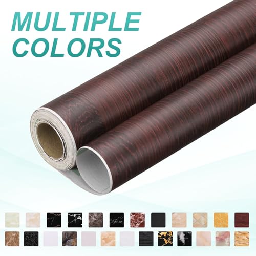 Papel tapiz de grano de madera autoadhesivo vinilo impermeable para pared 4