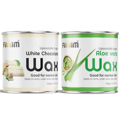 White Chocolate & Aloevera Liposoluble Sugar Body Wax | Money Saver, Combo Offer | Salon & Parlour Special | Pack of 2