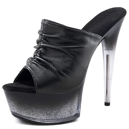 Sandales Mules à Talons Aiguilles pour Soirée et Fête