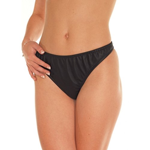 Culotte Rimba Noir L : sous-vêtement basique en coton stretch pour femme en taille L