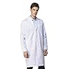 Icertag Camice Bianco da Laboratorio Medico Lavoro da Unisex Uomo Donna qualità Superiore Large