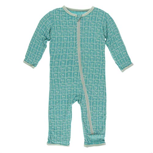 KicKee Pants Print Coverall with Zipper (3-6 Months, Neptune Elements)