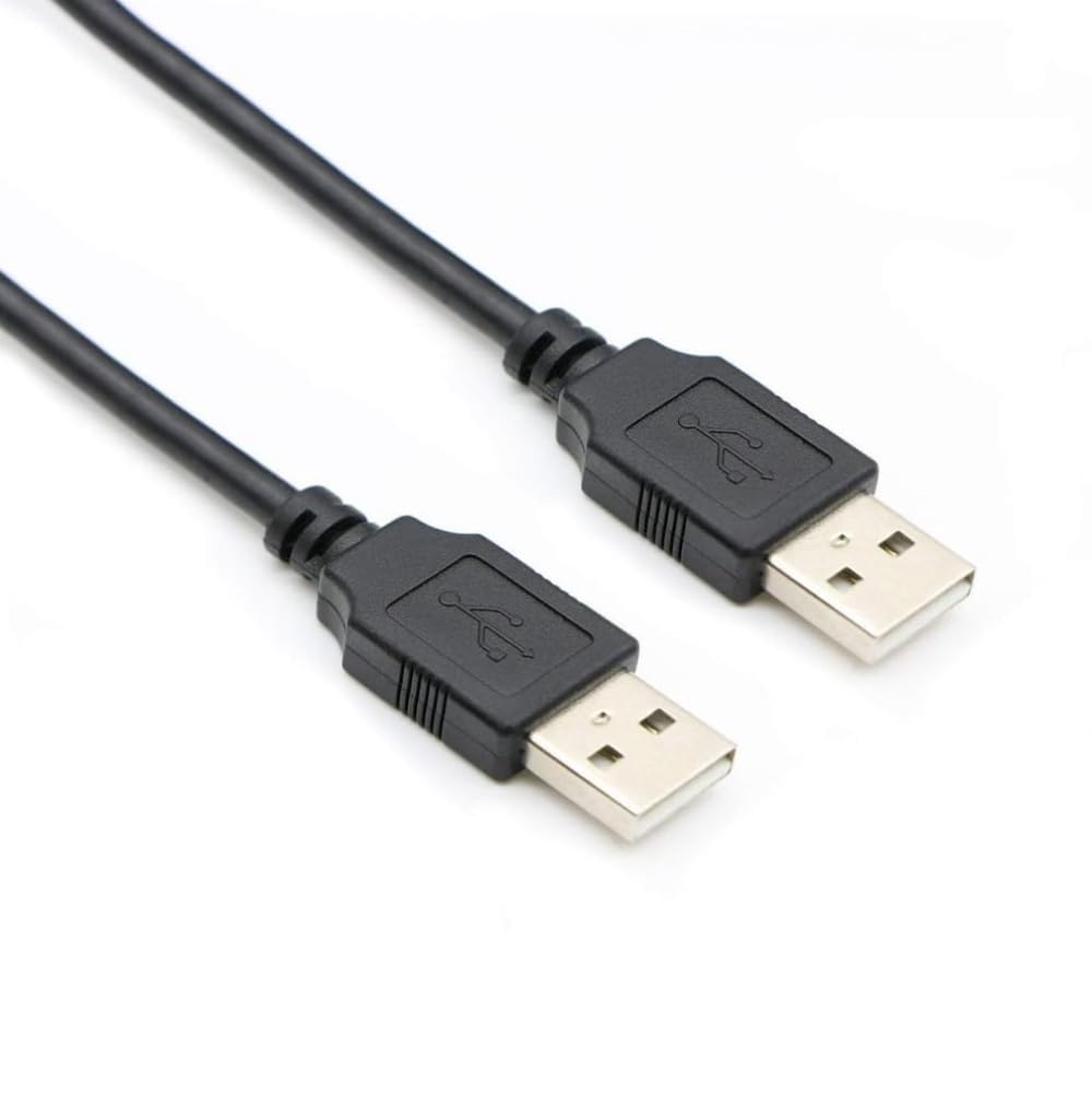 iCables USB 2.0 A Male to Male Cable - Universal Compatibility for Hard Drives, KVM, Cameras, Docking Stations, Hubs, MP3 Players, Modems, Printers, Webcams, DVDs, Blu-Rays and More (2M)