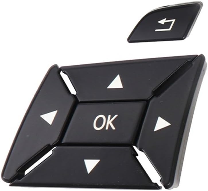 Steering Wheel Switch Button Car Multi-Function Steering Wheel Push Switch Buttons Fit for Benz ML GL G W166 1669052800 1669052900(Black Left)