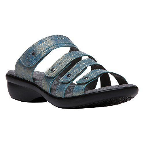 Propet Womens Aurora Slide Casual Sandals Casual Low Heel 1-2" - Blue2