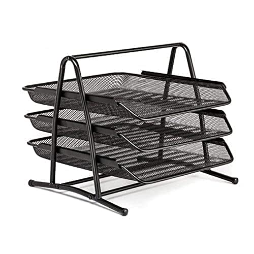 Showay Hi-Range Desk Deposit Tray 3 Layer A4 Metal tray Office De...