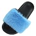 Kenmeko Pantofole da Donna in Tinta Unita con Cinturino in Tinta Unita (42,3Cielo Blu)