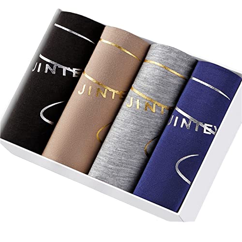 Calzoncillos boxer de algodon para hombre pack de 4 piezas talla 3xl