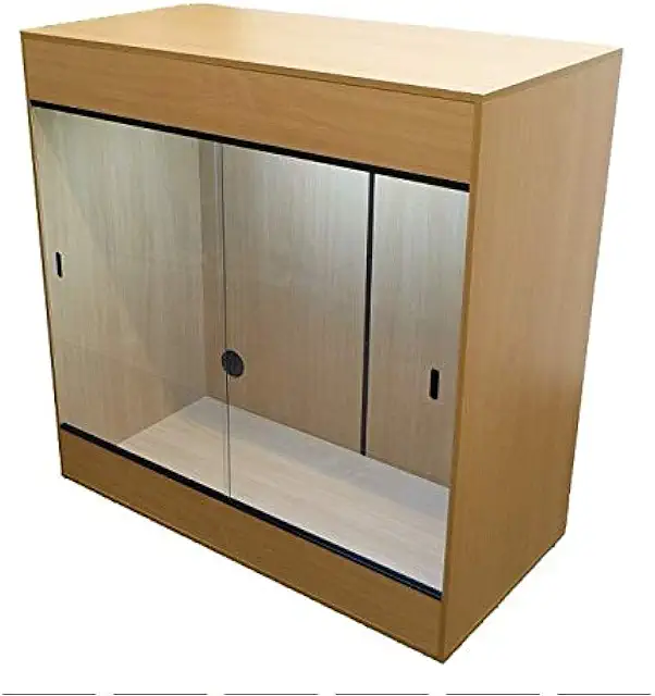 Repti-Luxe 36x24x36 Black Arboreal Vivarium - Stackable Terrarium