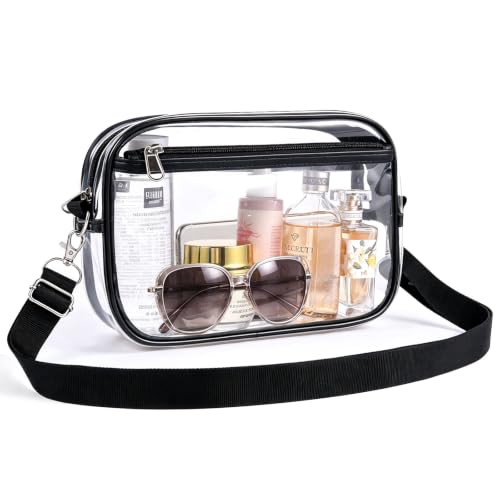 Image of Clear Bag Stadium Approved, Clear Crossbody Bag Purses for Women
