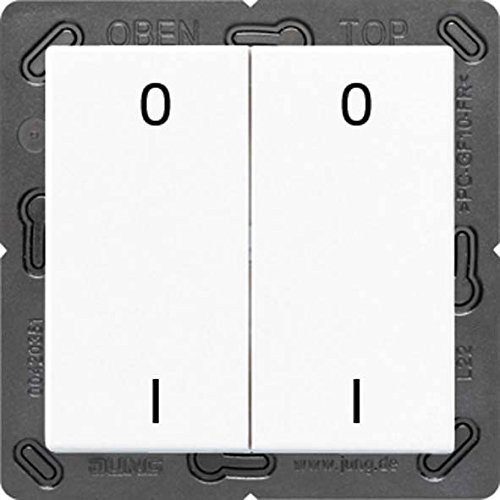 Jung ENOA595-01WW Eno Émetteur Mural sans Fil 4 canaux avec Symbole 01