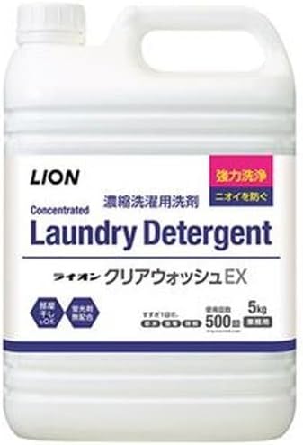 （まとめ）ライオン クリアウォッシュEX 5kg 1本【×3セット】 top1-ds-2311731 [独自簡易包装]