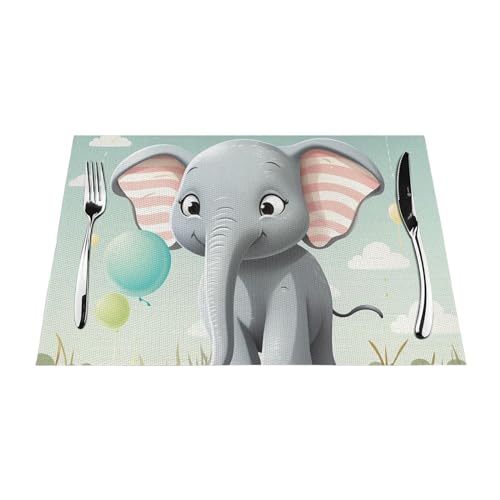 Sets de table en PVC tissé antidérapants pour repas de mariage et fêtes - 8