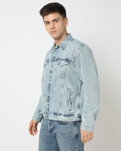 Image of GAP Men's Cotton Elastane Classic Denim Jacket