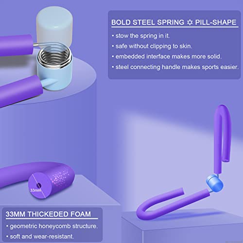 Big-Size Thigh Master Muscle Fitness Equipment, Bodybuilding Expander, Toning Arm Leg Exerciser For Home Gym Yoga Sport Slimming Training, Thighmaster With One Resistance Band Figure-8 #TOP3