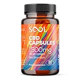 SOOL CBD Capsules 1500mg 30pcs | 50mg CBD per Capsule | Broad Spectrum CBD High Strength blendeed with Hemp Oil | CBD Oil Capsules | Cannabidiol CBD Oil for Stress & Anxiety Relief for Adults