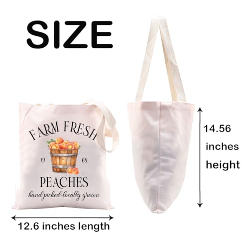 Bolsa Tote Peach Farm Fresh miniatura 3