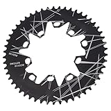XINL Kettenblatt aus Aluminiumlegierung, Kettenblatt mit ovaler Scheibe, Druckfestigkeit 52T für Rennräder