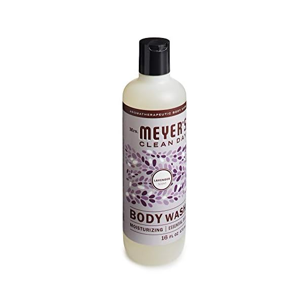 Mrs-Meyers-Clean-Day-Moisturizing-Body-Wash-for-Women-and-Men-Cruelty-Free-and-Biodegradable-Shower-Gel-Made-with-Essential-Oils-Lavender-Scent-16-oz MRS. MEYER'S CLEAN DAY Moisturizing Body Wash for Women and Men, Biodegradable Shower Gel Formula Made with Essential Oils, Lavender, 16 oz