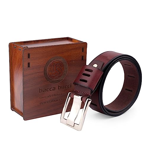 Image of Bacca Bucci Men's Genuine Leather Belt