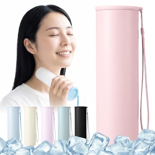 【2026最新仕様】iméus 氷のう 140ml 氷嚢 魔法瓶タイプ【真空断熱構造・約20時間の冷たさキープ】シリコン製 長時間保冷 冷温兼用 スティック型 冷たさキープホルダー付き ストラップ付き 水漏れ防止 結露なし 約190g 軽量 コンパクト 持ち運びに便利 スリム設計 収納携帯便利 繰り返し使用可能 ミニアイスパック 冷温スティック 通勤 通学 アウトドア 室外作業 5色展開 (ピンク/pink)