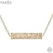 Produktbild Anne Fuzeau Création Halskette Anhänger mit echten Swarovski-Kristallen, vergoldet, Weißgold und rhodiniert